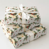 Christmas Dog Wreath Gift Wrap, Yellow Labrador Wrapping Paper, Adorable Yellow Lab Holiday Wrapping Paper, Dog Lover Christmas Wrapping Paper