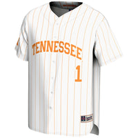 #1 Tennessee Volunteers Lightweight Baseball Jersey - White