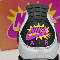 Mid Top Sneakers, White Pink Purple Colorway, Lace Up Design, Casual Gift for Sneaker Fans