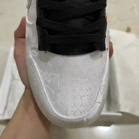 Low Top Sneakers, White Colorway, Lace Up Design, Casual Gift for Sneaker Fans