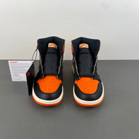 High Top Sneakers, White Black Orange Colorway, Lace Up Design, Casual Gift for Sneaker Fans