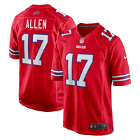 Buffalo Bills Josh Allen Red Alternate Game Jersey