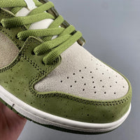 Low Top Skate Shoes, Green Colorway, Lace Up Design, Casual Gift for Shoe Lovers