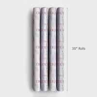 Golden Gate Bridge Gift Wrap, San Francisco Christmas Wrapping Paper, Watercolor Reindeer Wrapping Paper, California Holiday Gift Wrap