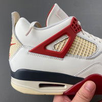 Low Top Sneakers, White Black Red Colorway, Lace Up Design, Casual Gift for Sneaker Fans
