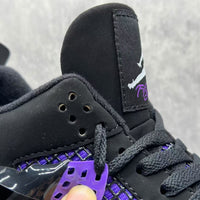 Mid Top Sneakers, Purple Colorway, Lace Up Design, Casual Gift for Sneaker Fans