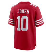 San Francisco 49ers Mac Jones Scarlet Team Game Jersey