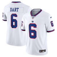New York Giants Jaxson Dart White Vintage White Stitched Limited Jersey