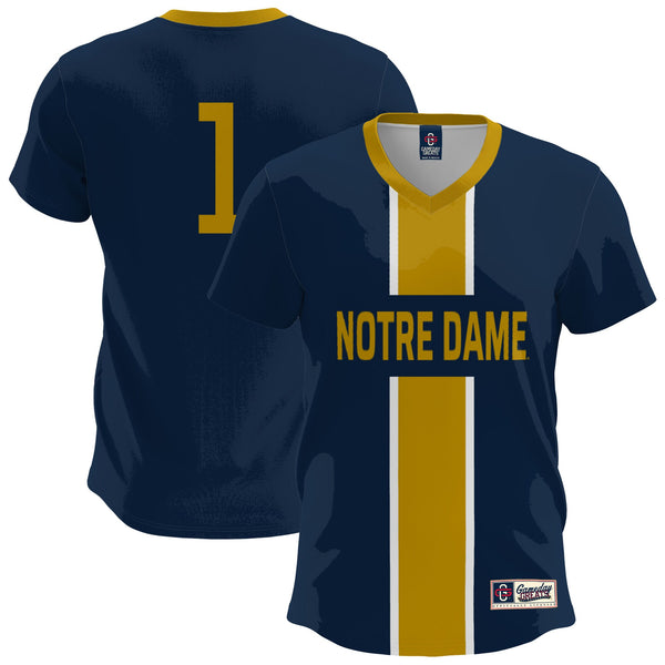 Notre Dame Fighting Irish Lightweight Soccer Fashion Jersey - Navy