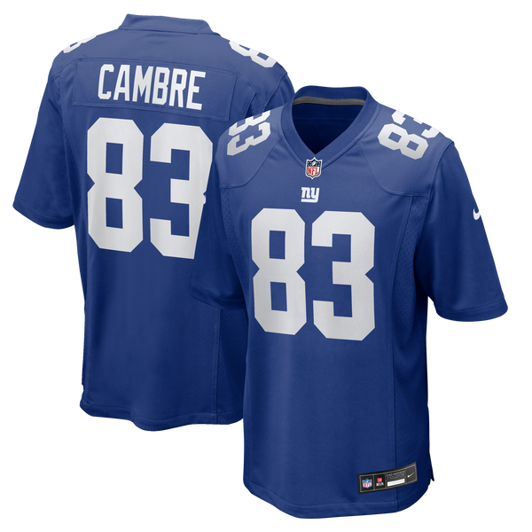 New York Giants Dalen Cambre Royal Team Game Jersey