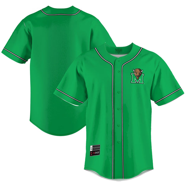 Marshall Thundering Herd Lightweight Baseball Jersey - Green