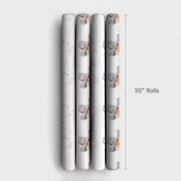 Western Christmas Gift Wrap, Cowboy Santa Wrapping Paper, Watercolor Rustic Country Santa Wrapping Paper, Holiday Rodeo Gift Wrap Roll