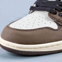 Sneakers, Brown White Black Colorway, Reverse Hook Design, Lace Up Design, Casual Gift for Sneaker Fans