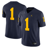 #1 Michigan Wolverines Game Jersey - Navy