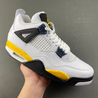 Low Top Sneakers, White Black Yellow Colorway, Lace Up Design, Casual Gift for Sneaker Fans