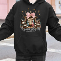 The Greatest Present of All Hoodie, Nativity Scene Christmas Hoodie, Christian Faith Holiday Hoodie, Religious Jesus Christmas Sweatshirt