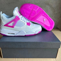 Mid Top Sneakers, White Pink Colorway, Lace Up Design, Casual Gift for Sneaker Fans