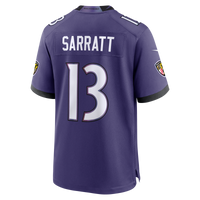 Baltimore Ravens Elijah Sarratt Purple Team Game Jersey