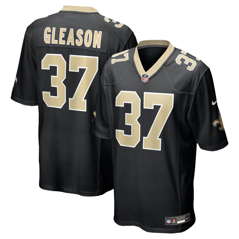 New Orleans Saints Steve Gleason Black Game Retired Player Jersey