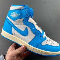 High Top Sneakers, Blue White Colorway, Lace Up Design, Casual Gift for Sneaker Fans