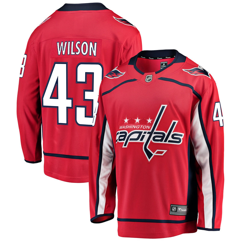 Washington Capitals Tom Wilson Red Home Breakaway Player Jersey