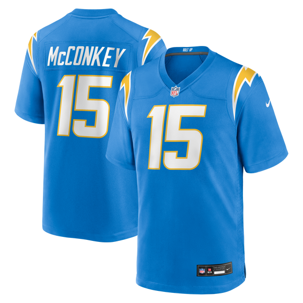 Los Angeles Chargers Ladd McConkey Powder Blue Player Game Jersey
