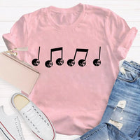 Festive Music Lover Holiday T-Shirt, Musical Note Snowman Christmas Shirt, Winter Snowman Melody Tee, Xmas Band Choir Teacher Present