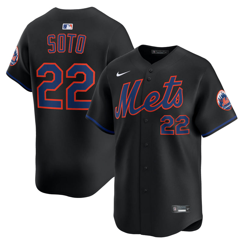 New York Mets Juan Soto Black Alternate Limited Player Jersey