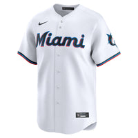 Miami Marlins White Home Limited Custom Jersey