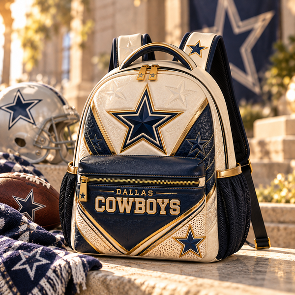Star Field - DAL Navy, Cream and Gold Backpack - main