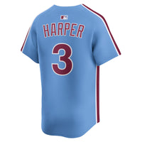 Philadelphia Phillies Bryce Harper Light Blue Alternate Limited Player Jersey