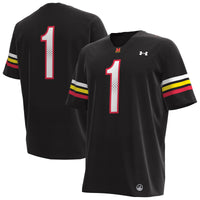 #1 Maryland Terrapins Replica Football Jersey - Black