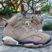 High Top Sneakers, Beige Purple Colorway, Lace Up Design, Casual Gift for Sneaker Fans