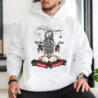 Risque Pin-Up Holiday Graphic Sweatshirt, Milwaukee Christmas Hoodie, Humorous Tool Enthusiast Xmas Pullover, Retro Mechanic Holiday Hoodie