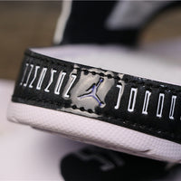Slides, White Black Colorway, Embroidered Detail, Slip On Design, Casual Gift for Shoe Lovers