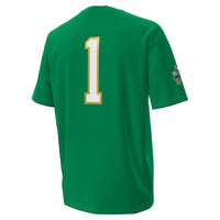 #1 Kelly Green Notre Dame Fighting Irish Irish Wear Green Football Twill Replica Jersey