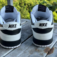 Low Top Sneakers, White Black Colorway, Lace Up Design, Casual Gift for Sneaker Fans