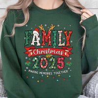Making Memories Together Sweatshirt, Family Christmas 2025 Sweatshirt, Matching Family Holiday Sweater, Custom Xmas Crewneck Present