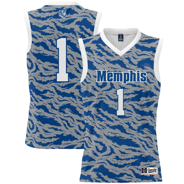 #1 Memphis Tigers Lightweight Basketball Jersey - Royal
