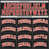 Custom Basketball Jersey - Black Red-Cream Authentic Throwback