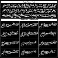 Custom Basketball Jersey - Black White Pinstripe Black-White Authentic