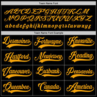 Custom Hockey Jersey - Black Gold