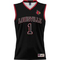#1 Louisville Cardinals Lightweight Basketball Jersey - Black