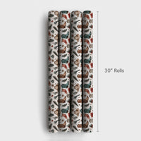 Cowboy Boots Holiday Gift Wrap, Western Christmas Wrapping Paper, Rustic Country Winter Wrapping Paper, Rodeo Christmas Gift Wrap Paper