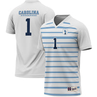 #1 North Carolina Tar Heels Lightweight Soccer Fashion Jersey - White