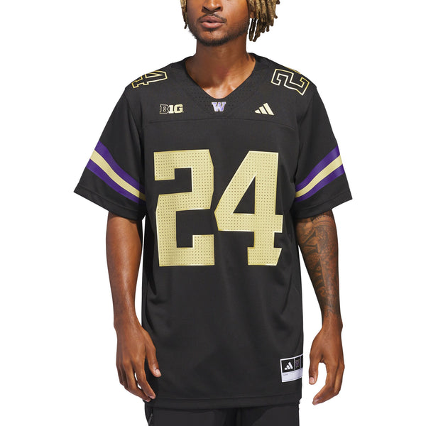 #24 Black Washington Huskies Alternate Premier Strategy Jersey