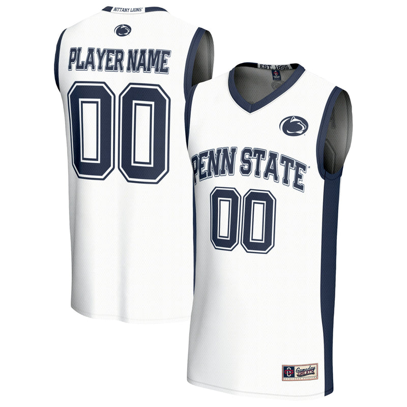 Penn State Nittany Lions Lightweight Collegiate Basketball NIL Pick-A-Player Fashion Jersey - White