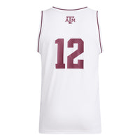 #12 Texas A&M Aggies Replica Swingman Jersey - White
