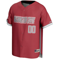 Washington State Cougars NIL Pick-A-Player Lightweight Baseball Jersey - Crimson