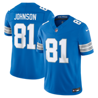Detroit Lions Calvin Johnson Blue Stitched Retired Limited Jersey